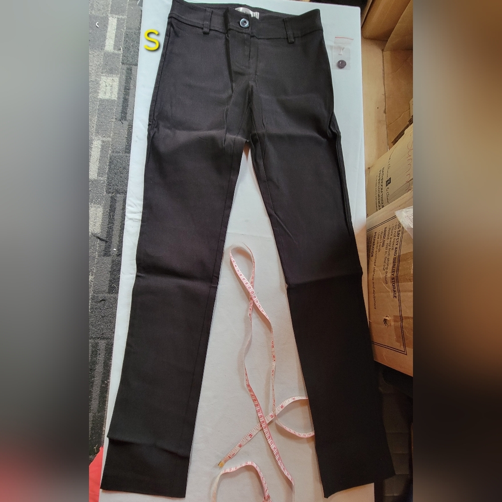 Women's Black Straight Leg Pants Size Small X 31 Inseam